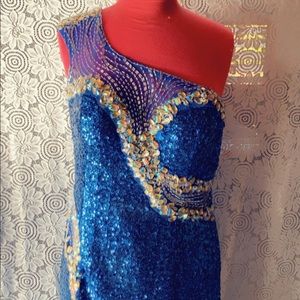 Sequins evening dress